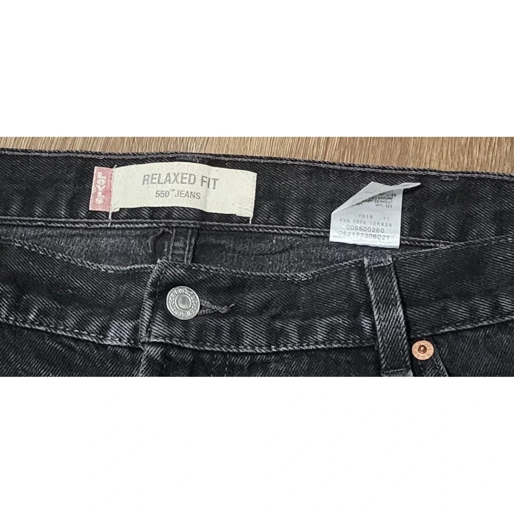 Vintage Levi's 505 Jeans‎ Men's 42 X 32 Relaxed Fit Jeans Black Straight Leg
